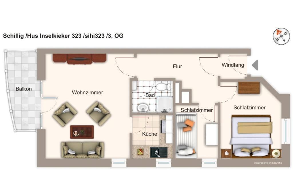 דירות שיליג Hus Inselkieker Hus Inselkieker 323 מראה חיצוני תמונה